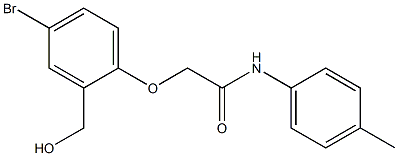 2-[4-bromo-2-(hydroxymethyl)phenoxy]-N-(4-methylphenyl)acetamide 结构式