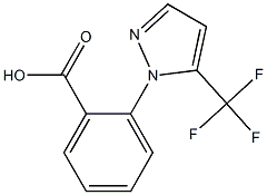 2-[5-(trifluoromethyl)-1H-pyrazol-1-yl]benzoic acid 结构式