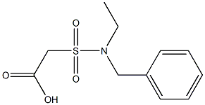 2-[benzyl(ethyl)sulfamoyl]acetic acid 结构式