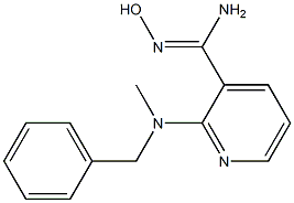 2-[benzyl(methyl)amino]-N'-hydroxypyridine-3-carboximidamide 结构式