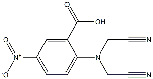 2-[bis(cyanomethyl)amino]-5-nitrobenzoic acid 结构式