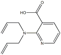 2-[bis(prop-2-en-1-yl)amino]pyridine-3-carboxylic acid 结构式