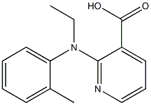 2-[ethyl(2-methylphenyl)amino]pyridine-3-carboxylic acid 结构式