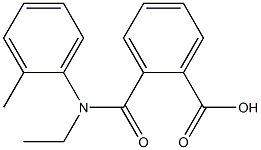 2-[ethyl(2-methylphenyl)carbamoyl]benzoic acid 结构式