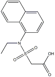 2-[ethyl(naphthalen-1-yl)sulfamoyl]acetic acid 结构式