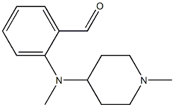 2-[methyl(1-methylpiperidin-4-yl)amino]benzaldehyde 结构式