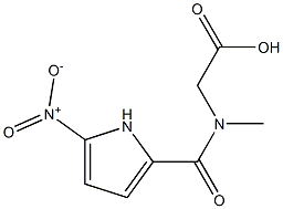 2-[N-methyl(5-nitro-1H-pyrrol-2-yl)formamido]acetic acid 结构式