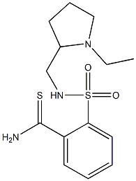 2-{[(1-ethylpyrrolidin-2-yl)methyl]sulfamoyl}benzene-1-carbothioamide 结构式