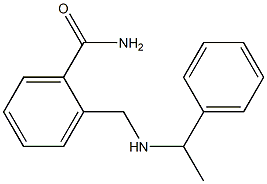 2-{[(1-phenylethyl)amino]methyl}benzamide 结构式