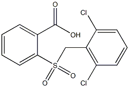 2-{[(2,6-dichlorophenyl)methane]sulfonyl}benzoic acid 结构式