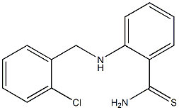 2-{[(2-chlorophenyl)methyl]amino}benzene-1-carbothioamide 结构式