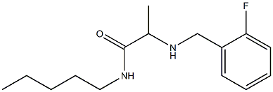 2-{[(2-fluorophenyl)methyl]amino}-N-pentylpropanamide 结构式