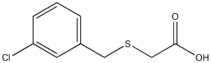 2-{[(3-chlorophenyl)methyl]sulfanyl}acetic acid 结构式