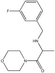 2-{[(3-fluorophenyl)methyl]amino}-1-(morpholin-4-yl)propan-1-one 结构式