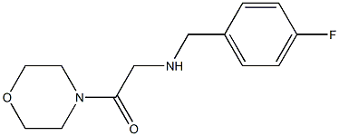 2-{[(4-fluorophenyl)methyl]amino}-1-(morpholin-4-yl)ethan-1-one 结构式