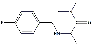 2-{[(4-fluorophenyl)methyl]amino}-N,N-dimethylpropanamide 结构式