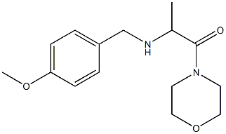 2-{[(4-methoxyphenyl)methyl]amino}-1-(morpholin-4-yl)propan-1-one 结构式