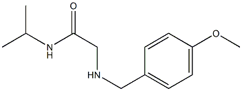 2-{[(4-methoxyphenyl)methyl]amino}-N-(propan-2-yl)acetamide 结构式