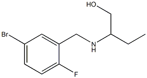 2-{[(5-bromo-2-fluorophenyl)methyl]amino}butan-1-ol 结构式