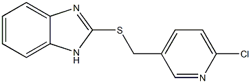 2-{[(6-chloropyridin-3-yl)methyl]sulfanyl}-1H-1,3-benzodiazole 结构式