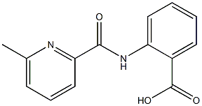 2-{[(6-methylpyridin-2-yl)carbonyl]amino}benzoic acid 结构式