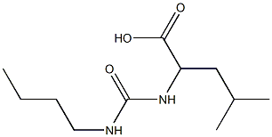 2-{[(butylamino)carbonyl]amino}-4-methylpentanoic acid 结构式