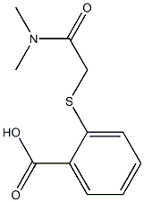 2-{[(dimethylcarbamoyl)methyl]sulfanyl}benzoic acid 结构式