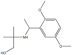 2-{[1-(2,5-dimethoxyphenyl)ethyl]amino}-2-methylpropan-1-ol 结构式
