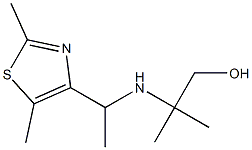 2-{[1-(2,5-dimethyl-1,3-thiazol-4-yl)ethyl]amino}-2-methylpropan-1-ol 结构式