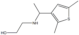 2-{[1-(2,5-dimethylthiophen-3-yl)ethyl]amino}ethan-1-ol 结构式