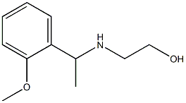 2-{[1-(2-methoxyphenyl)ethyl]amino}ethan-1-ol 结构式