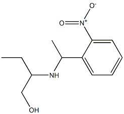 2-{[1-(2-nitrophenyl)ethyl]amino}butan-1-ol 结构式
