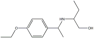 2-{[1-(4-ethoxyphenyl)ethyl]amino}butan-1-ol 结构式