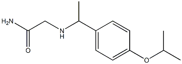 2-{[1-(4-isopropoxyphenyl)ethyl]amino}acetamide 结构式