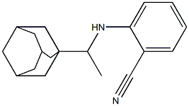 2-{[1-(adamantan-1-yl)ethyl]amino}benzonitrile 结构式