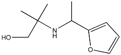 2-{[1-(furan-2-yl)ethyl]amino}-2-methylpropan-1-ol 结构式