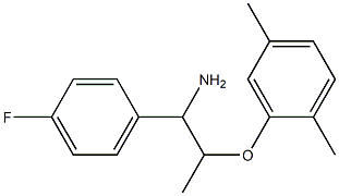 2-{[1-amino-1-(4-fluorophenyl)propan-2-yl]oxy}-1,4-dimethylbenzene 结构式