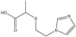 2-{[2-(1H-imidazol-1-yl)ethyl]sulfanyl}propanoic acid 结构式