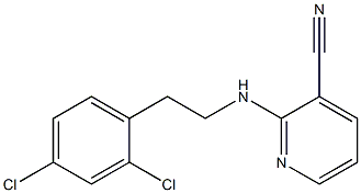 2-{[2-(2,4-dichlorophenyl)ethyl]amino}pyridine-3-carbonitrile 结构式