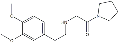 2-{[2-(3,4-dimethoxyphenyl)ethyl]amino}-1-(pyrrolidin-1-yl)ethan-1-one 结构式