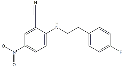 2-{[2-(4-fluorophenyl)ethyl]amino}-5-nitrobenzonitrile 结构式