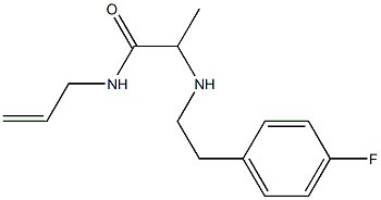 2-{[2-(4-fluorophenyl)ethyl]amino}-N-(prop-2-en-1-yl)propanamide 结构式