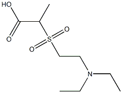 2-{[2-(diethylamino)ethyl]sulfonyl}propanoic acid 结构式