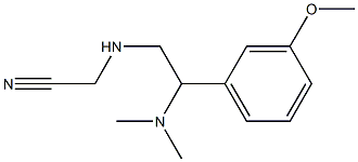 2-{[2-(dimethylamino)-2-(3-methoxyphenyl)ethyl]amino}acetonitrile 结构式