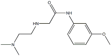 2-{[2-(dimethylamino)ethyl]amino}-N-(3-methoxyphenyl)acetamide 结构式