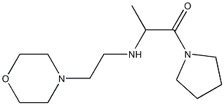 2-{[2-(morpholin-4-yl)ethyl]amino}-1-(pyrrolidin-1-yl)propan-1-one 结构式