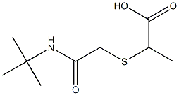 2-{[2-(tert-butylamino)-2-oxoethyl]thio}propanoic acid 结构式