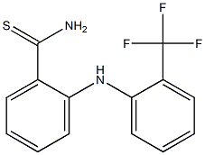 2-{[2-(trifluoromethyl)phenyl]amino}benzene-1-carbothioamide 结构式