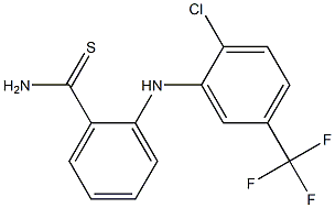 2-{[2-chloro-5-(trifluoromethyl)phenyl]amino}benzene-1-carbothioamide 结构式