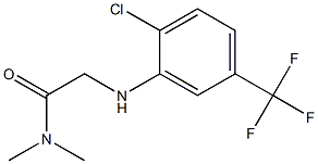 2-{[2-chloro-5-(trifluoromethyl)phenyl]amino}-N,N-dimethylacetamide 结构式